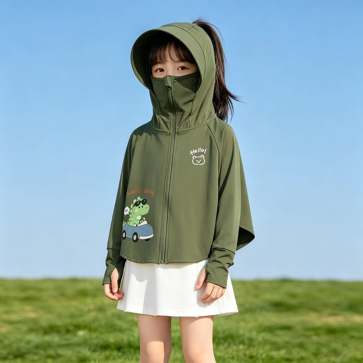 Kinder Sonnenschutzjacke mit Kapuze und atmungsaktivem Stoff Echo Archiv