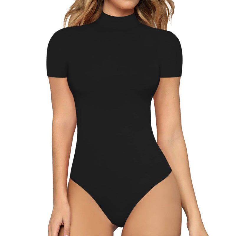 Damen Body mit kurzem Ärmel und hohem Kragen Echo Archiv