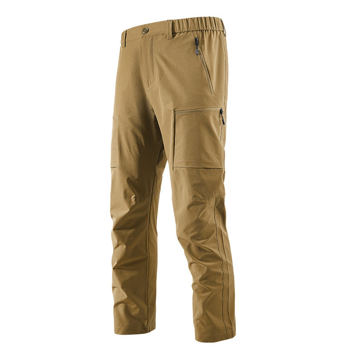 Herren Multifunktionale Cargo-Reisehose mit elastischem Bund, Reißverschlusstaschen und Knieverstärkung Echo Archiv