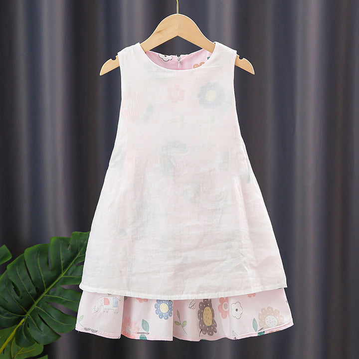 Mädchen Sommerkleid mit kariertem Design Echo Archiv