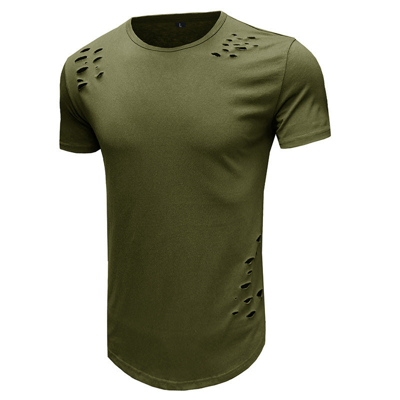 Herren Trendiges T-Shirt mit einzigartigen Cut-Outs Echoarchiv