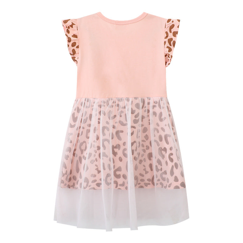 Mädchen Kleid mit Tiermotiv und Tüllunterrock Echo Archiv