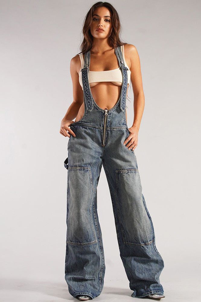 Echoarchiv | Denim Multi Taschen Overall