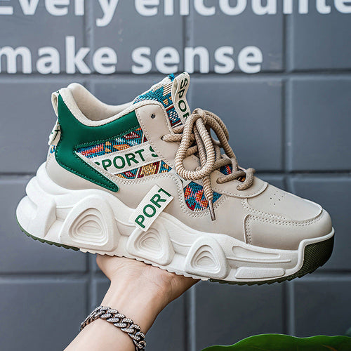 Damen Sportliche Sneakers mit bunten Designs und gepolsterter Sohle Echo Archiv