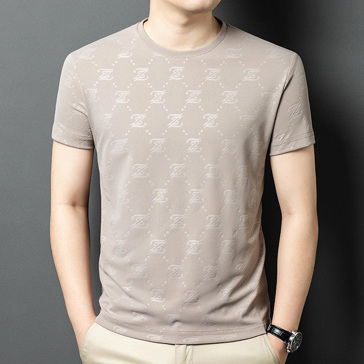 Herren modernes T-Shirt mit stylishen Muster Echoarchiv