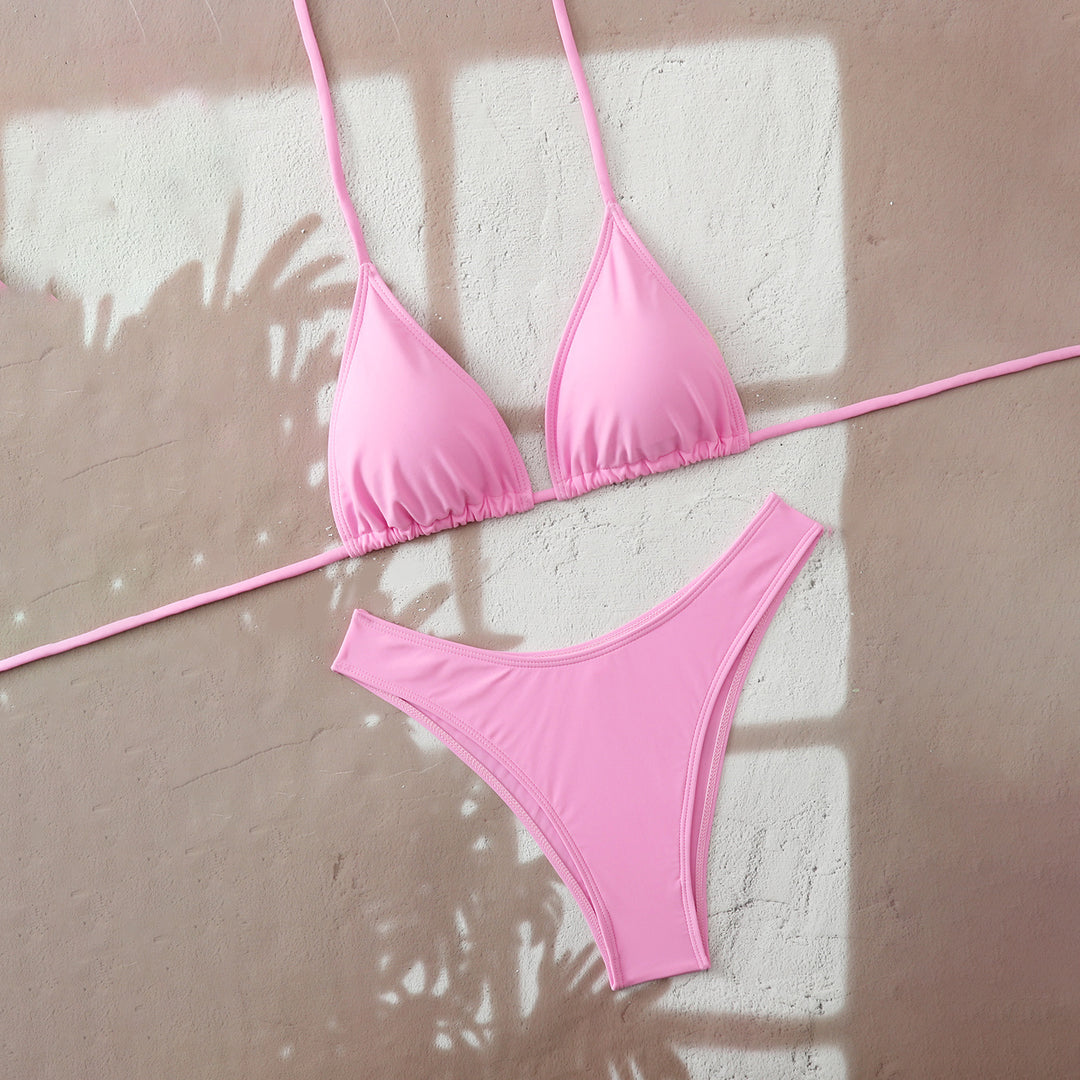Damen Bikini-Set mit verstellbarem Triangel-Oberteil und hoch geschnittenen Bottoms Echo Archiv