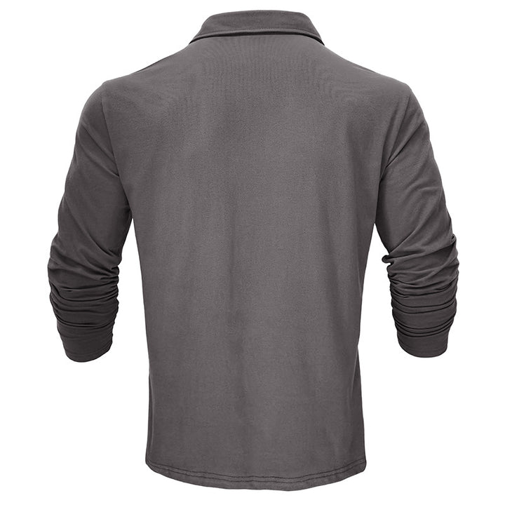 Herren Langarm Poloshirt mit hochwertiger Baumwolle und elegantem Schnitt Echoarchiv