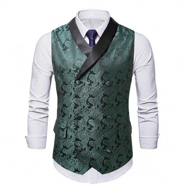 Herren elegante Weste mit luxuriösem Paisleymuster Echoarchiv