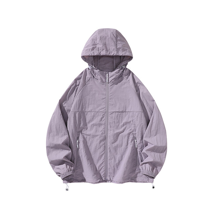 Herren leichte Regenjacke mit praktischen Reißverschlusstaschen Echoarchiv