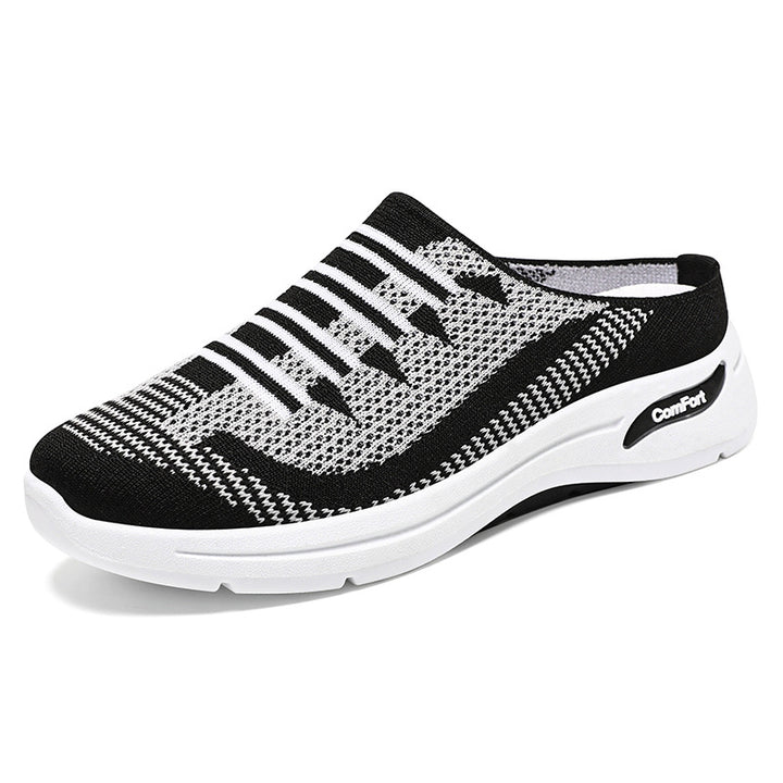 Damen nan gestrickter Slip-On Clog-Sneaker mit atmungsaktivem Sockenschuh und dämpfender Komfortsohle Echo Archiv