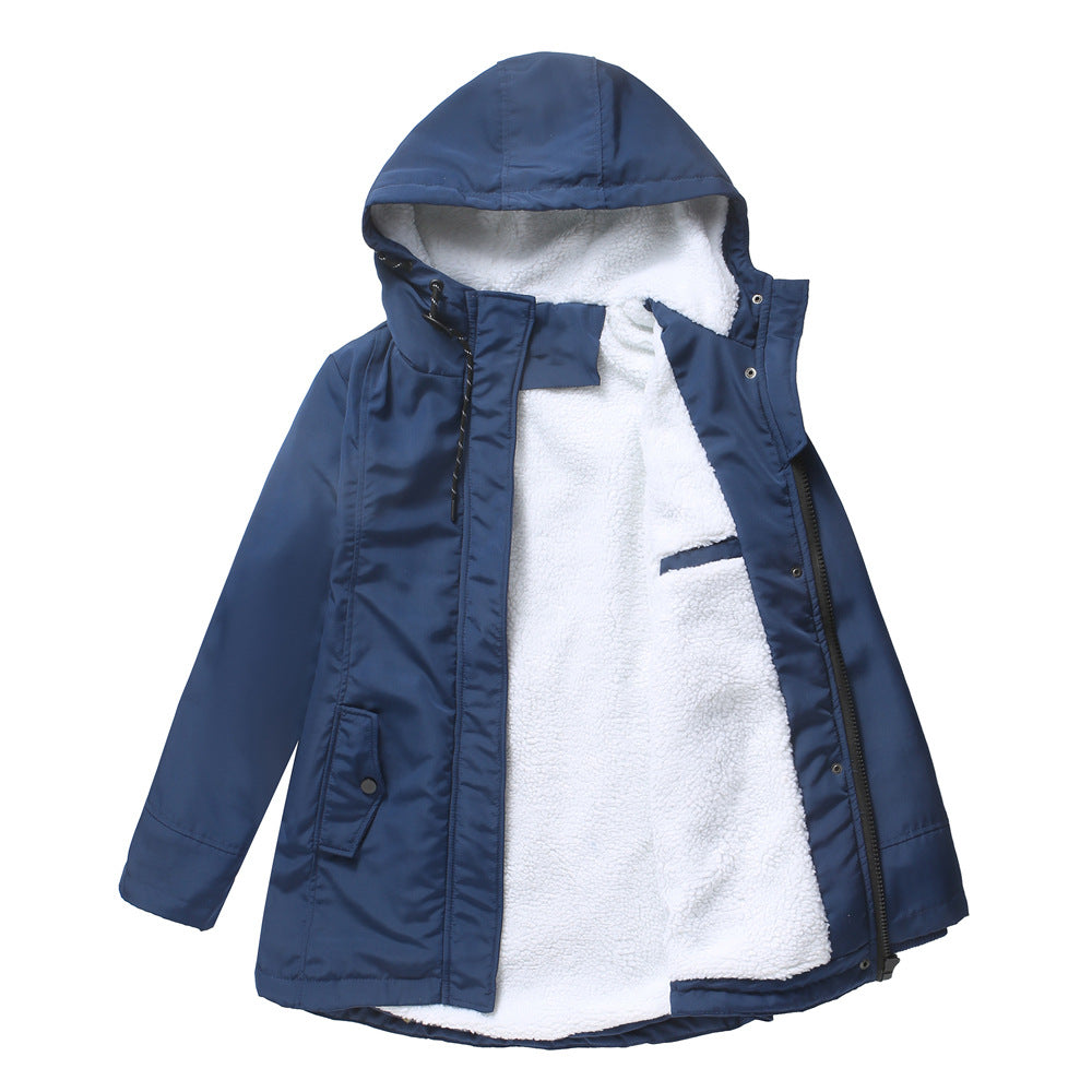 Damen nan gefütterte Winterparka mit Teddyfleece Innenfutter und Kapuze Echo Archiv