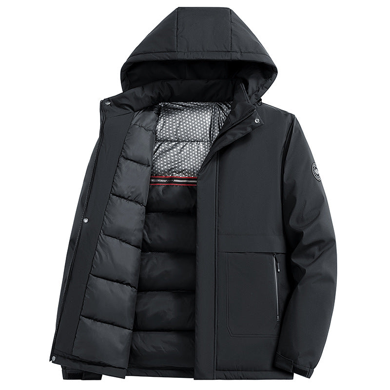 Herren Wasserabweisender Winterparka mit thermo-reflektierendem Steppfutter und Kapuze – Marzano