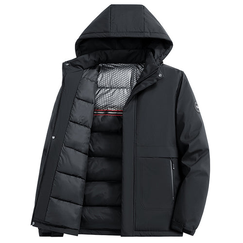 Herren Wasserabweisender Winterparka mit thermo-reflektierendem Steppfutter und Kapuze – Marzano