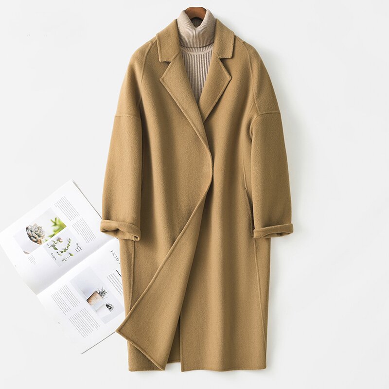 Damen Modischer Oversized-Mantel Echoarchiv