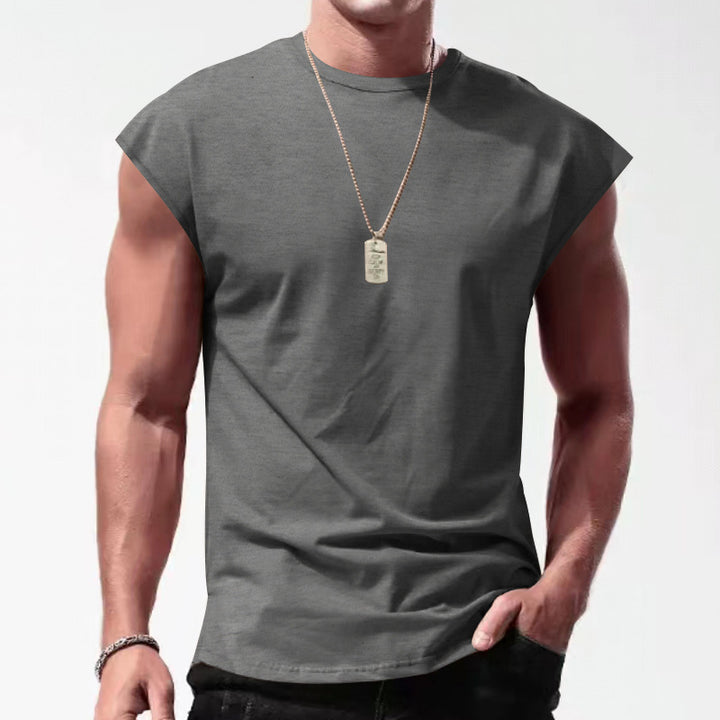 Herren Ärmelloses Sportshirt aus atmungsaktivem Material mit stylischem Design Echoarchiv