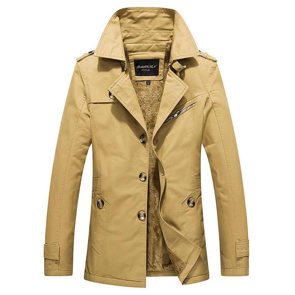 Herren Trenchcoat mit wärmender Teddyfutter-Innenlage und hochschließendem Stehkragen Echo Archiv