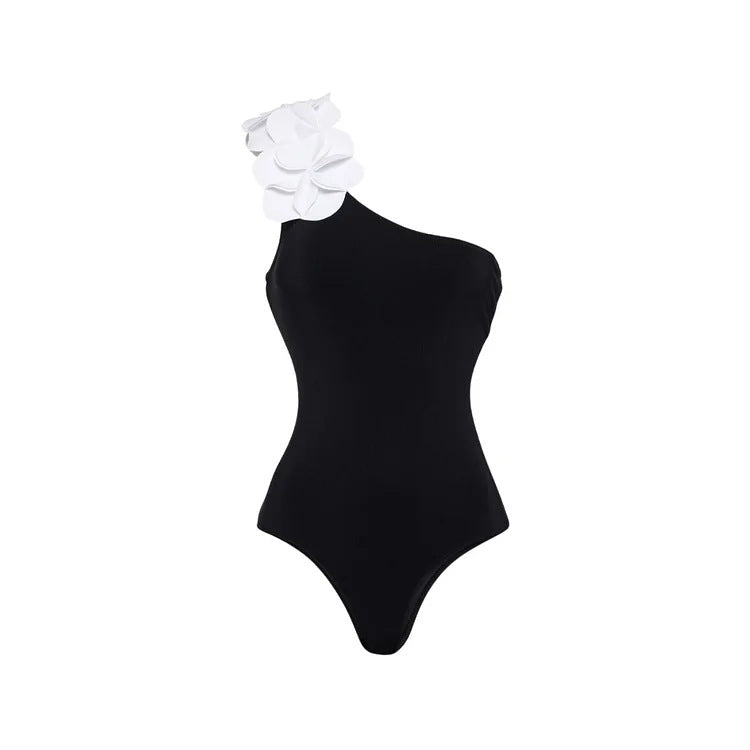 Damen Schwimmanzug mit floralem Oberteil und eleganter Maxi-Rock Echo Archiv