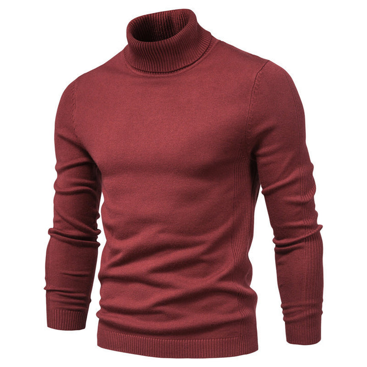 Herren eleganter Rollkragenpullover aus feinem Strick Echoarchiv