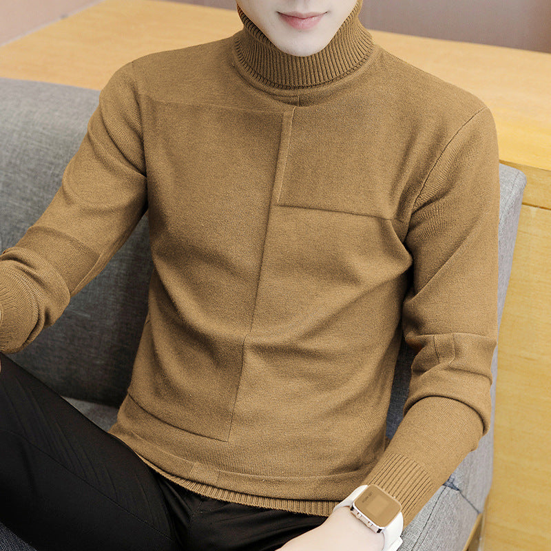 Herren Rollkragenpullover mit Strukturdesign Echoarchiv