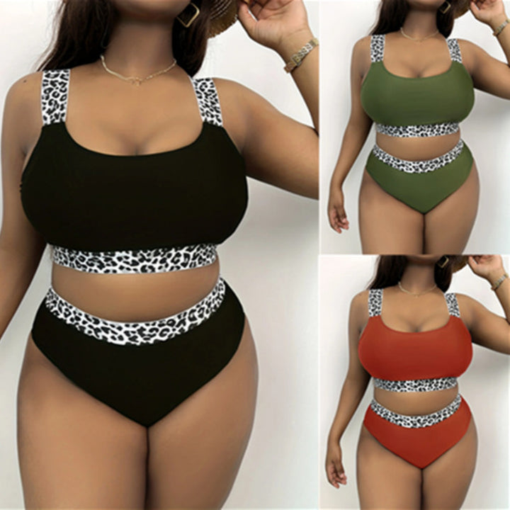 Damen Hochgeschnittenes Bikini-Set mit trendigem Tiermuster Echo Archiv