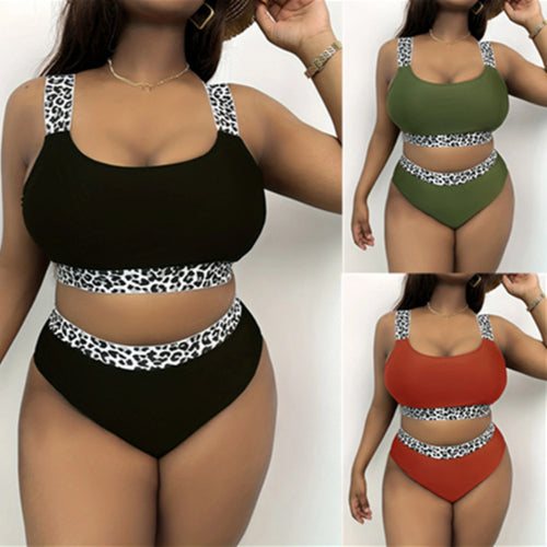 Damen Hochgeschnittenes Bikini-Set mit trendigem Tiermuster Echo Archiv