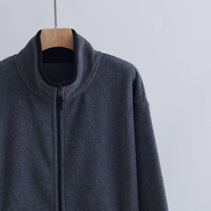 Damen Sportliche Fleecejacke mit hohem Kragen Echoarchiv