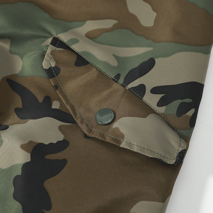 Herren Piloten-Bomberjacke im Camouflage-Design mit Ärmel-Reißverschlusstasche und Sicherheitsband Echo Archiv