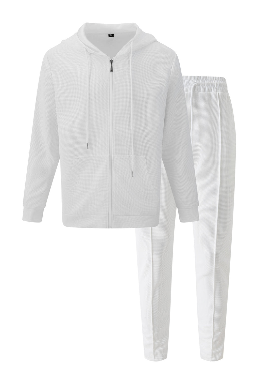 Herren sportliches Hoodie-Set aus atmungsaktivem Strukturmaterial mit elastischem Bund Echoarchiv