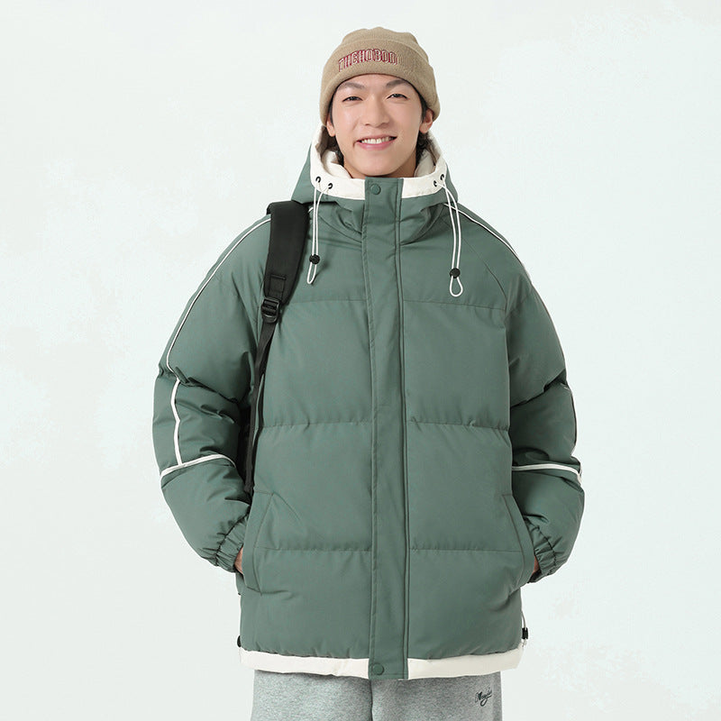 Herren modische Kapuzenjacke mit hochwertiger Füllung und funktionalen Taschen Echoarchiv