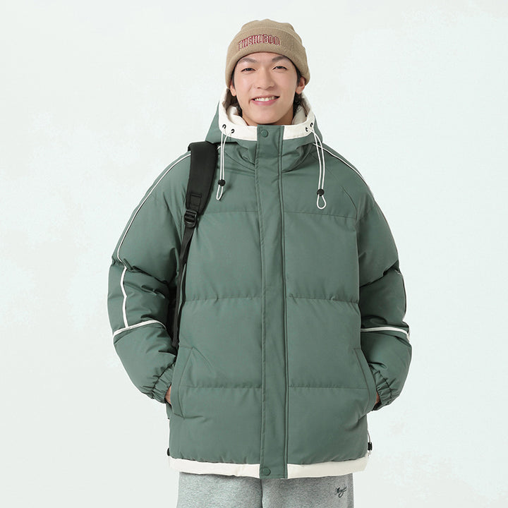 Herren modische Kapuzenjacke mit hochwertiger Füllung und funktionalen Taschen Echoarchiv
