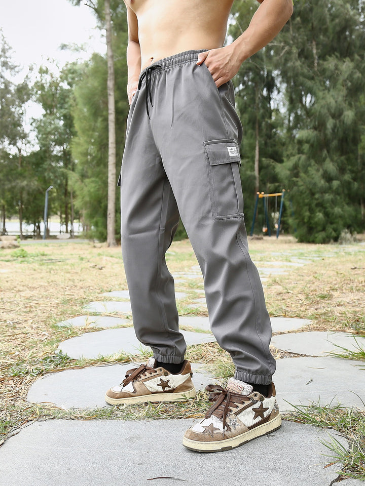 Herren Freizeit Cargo-Hose mit elastischem Bund und praktischen Taschen Echo Archiv