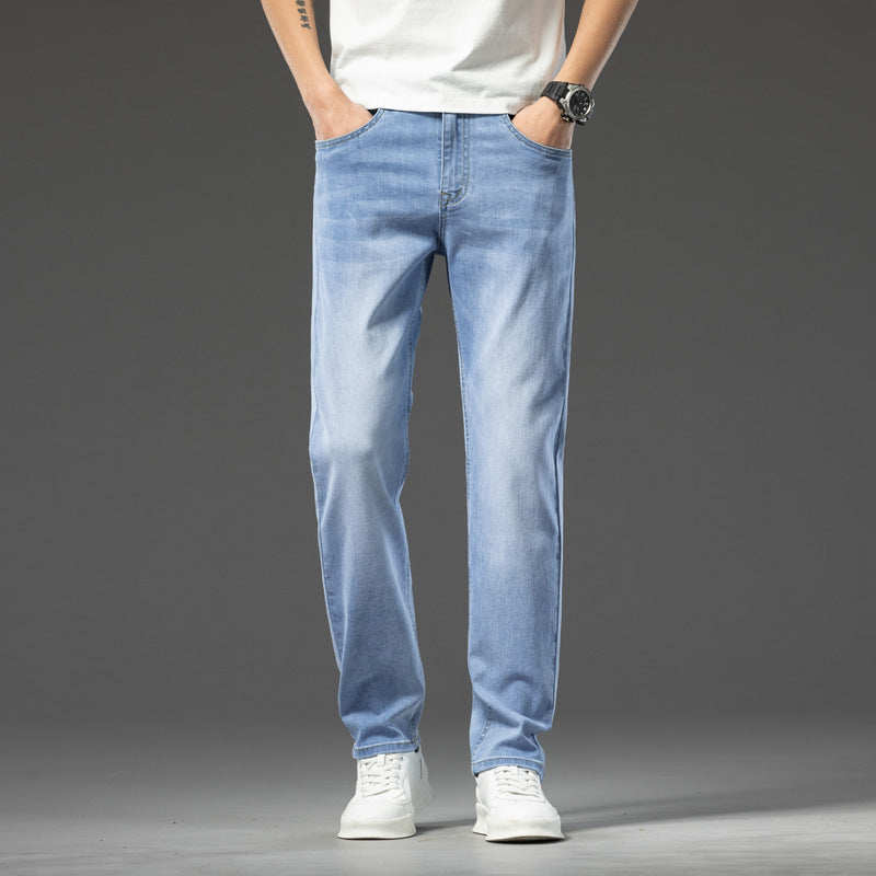 Herren lässige Denim-Jeans mit bequemem Schnitt und tiefen Taschen Echoarchiv