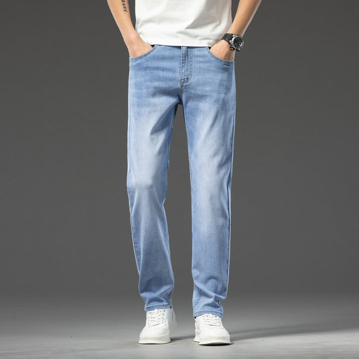 Herren lässige Denim-Jeans mit bequemem Schnitt und tiefen Taschen Echoarchiv