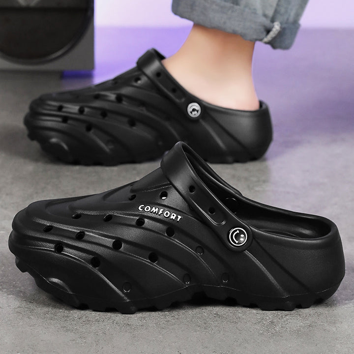 Unisex nan leichte perforierte Komfort-Clogs mit ergonomischer EVA-Sohle und verstellbarem Fersenriemen Echo Archiv