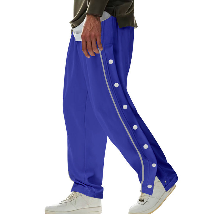 Herren moderne Sporthose mit Druckknöpfen und seitlichen Einsätzen Echoarchiv