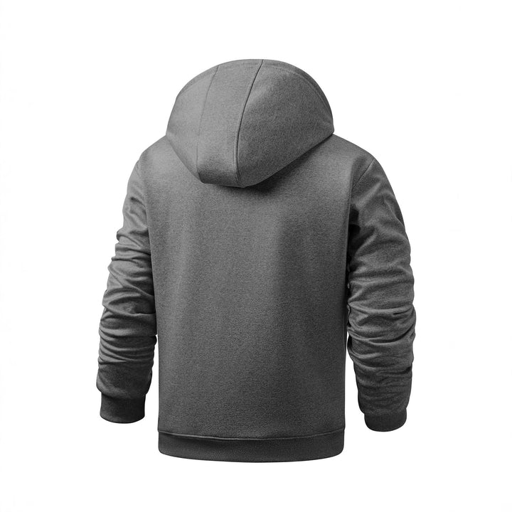 Herren gemütliche Fleecejacke mit Kapuze Echoarchiv