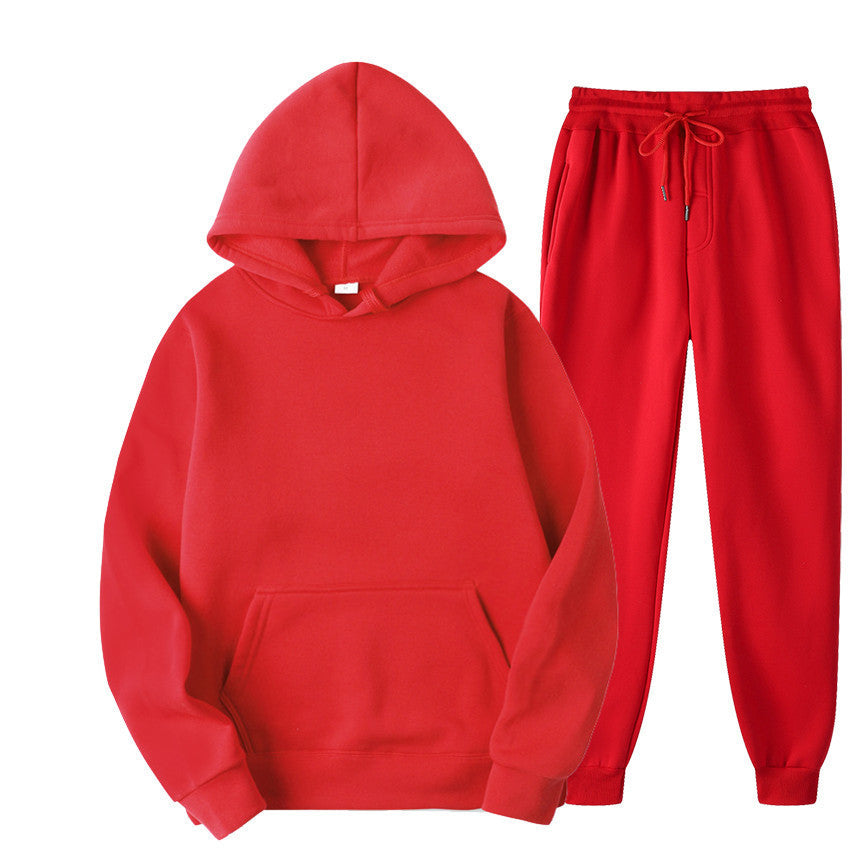 Unisex nan gemütliches Hoodie-Jogginganzug-Set mit Kängurutasche, elastischem Tunnelzugbund und gerippten Bündchen Echo Archiv