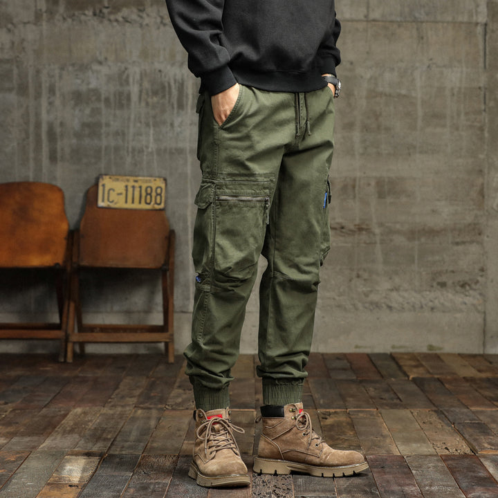 Herren Cargo-Pants mit funktionalen Taschen und elastischem Bund Echoarchiv