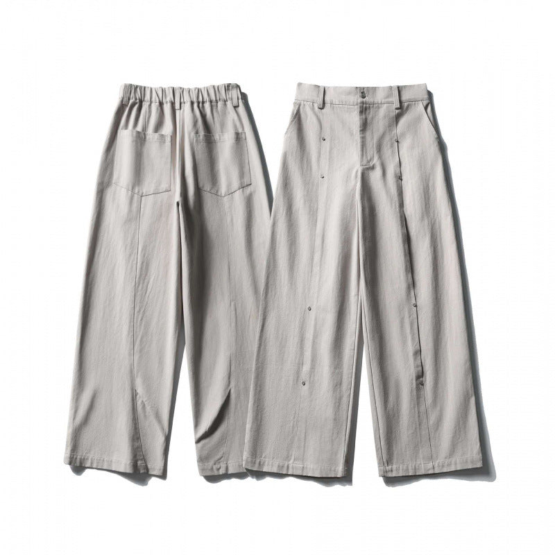 Damen Weite High‑Waist Culotte‑Hose aus strukturierter Baumwollmischung Echo Archiv