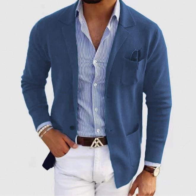 Herren lässiger, eleganter Blazer aus kräftigem Baumwollmix Echoarchiv