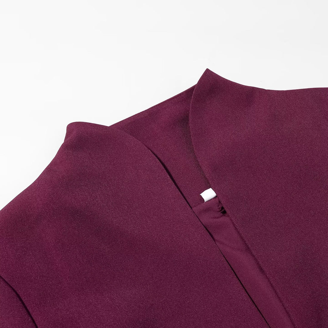 Damen Asymmetrischer Cropped-Blazer mit spitzem Saum und Stehkragen Echoarchiv