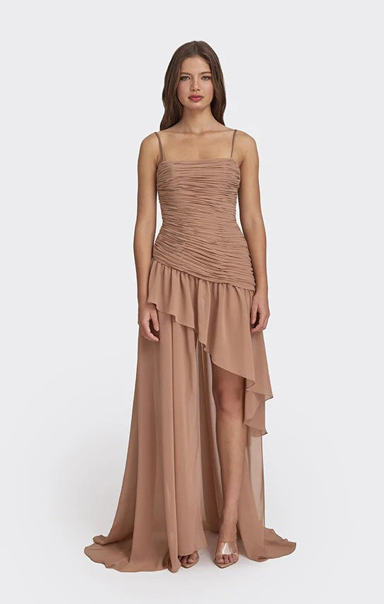 Damen Elegantes Kleid mit raffiniertem Rüschendesign Echo Archiv