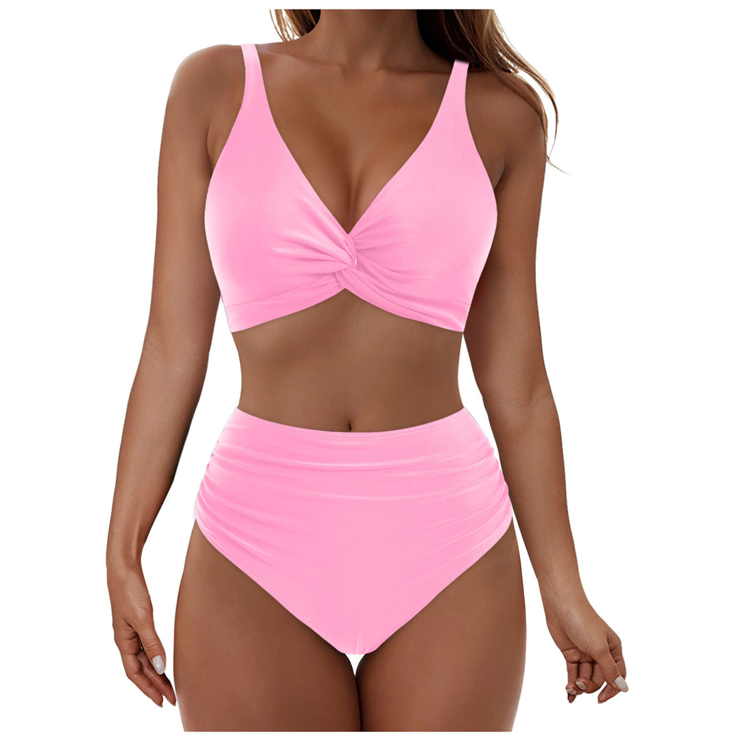 Damen Hochtailliertes Bikini-Set mit Wickel-Oberteil Echo Archiv