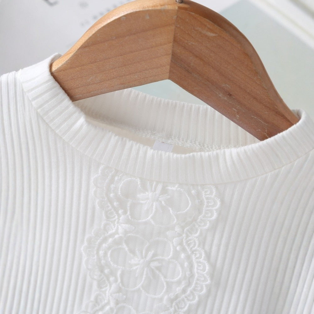 Damen schicke Bluse mit voluminösen Tüllärmeln Echo Archiv