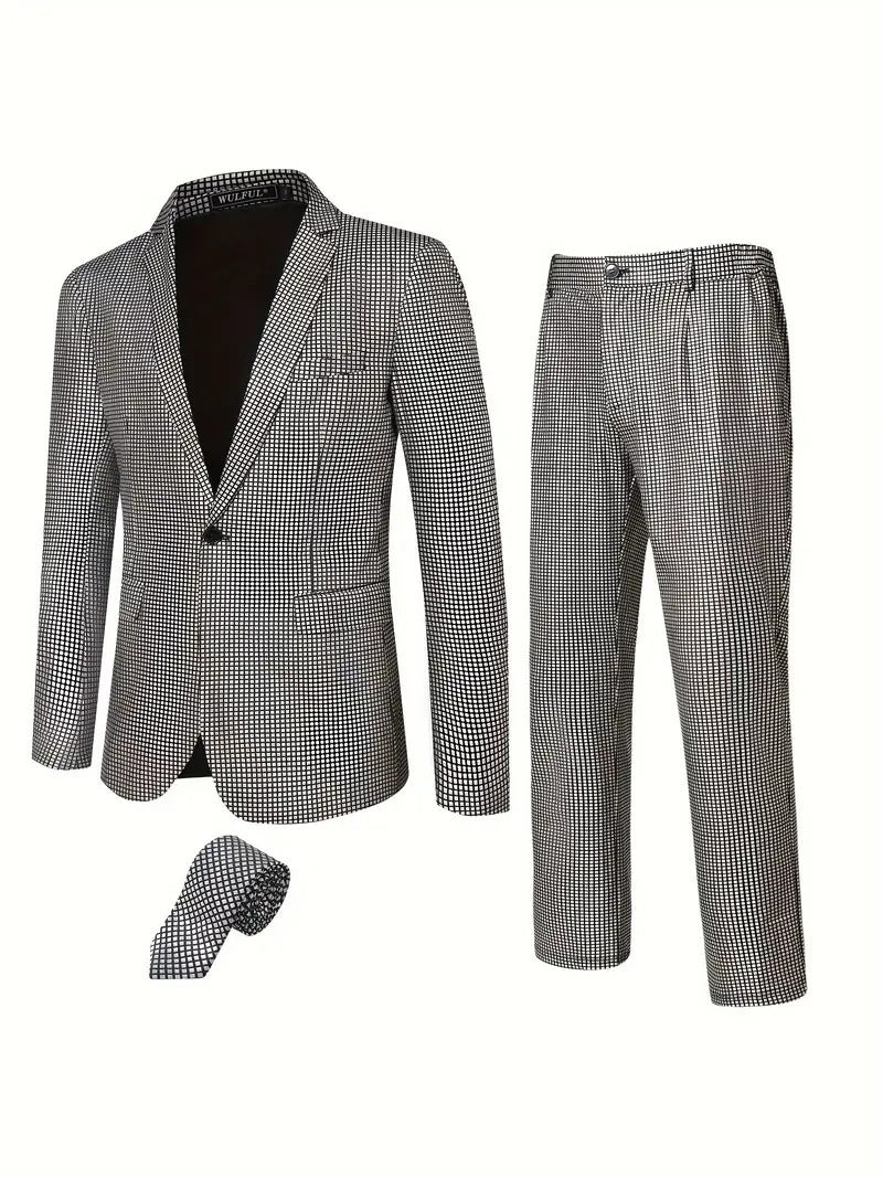Herren Glitzerndes Anzugset Echoarchiv