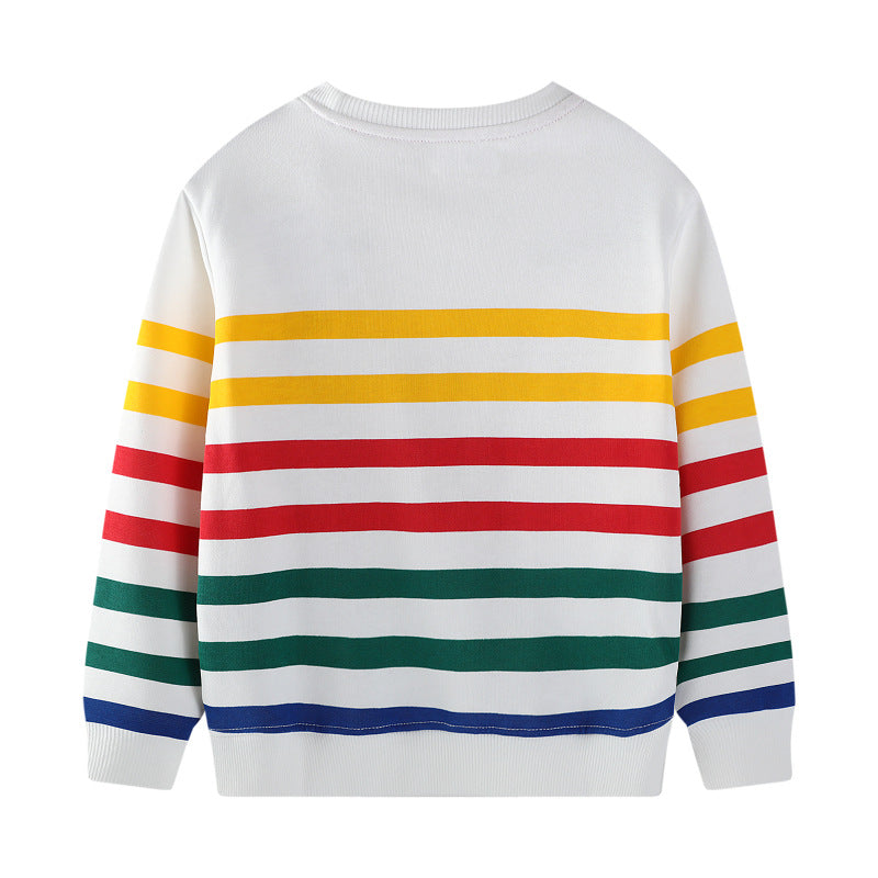 Kinder Sweatshirt mit buntem Baustellen-Lkw-Design Echo Archiv