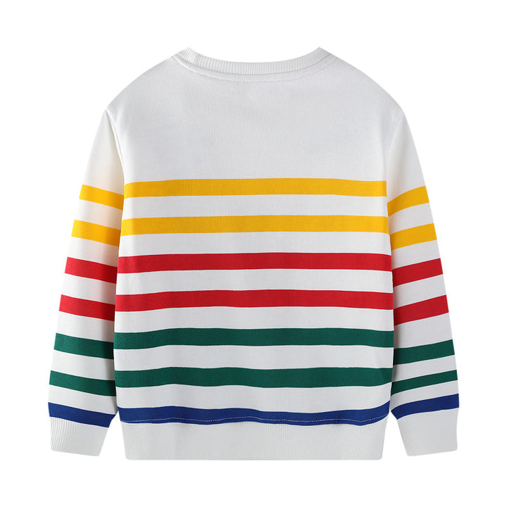 Kinder Sweatshirt mit buntem Baustellen-Lkw-Design Echo Archiv