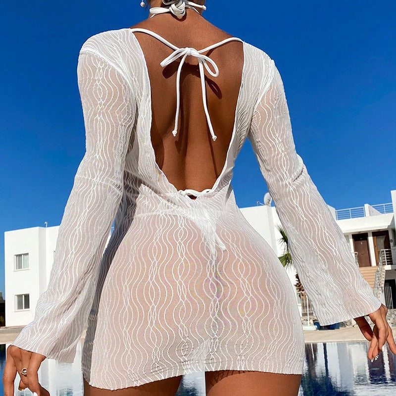Damen Transparente Strandkleid Echo Archiv