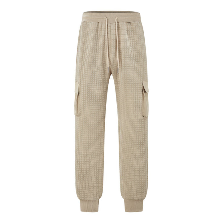 Herren Cargo-Jogginghose mit strukturierter Waffelstruktur und seitlichen Taschen Echoarchiv
