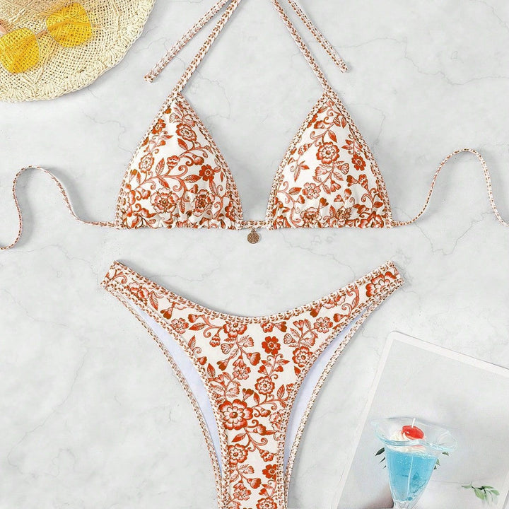 Damen Triangel-Bikini mit floraler Spitze Echo Archiv